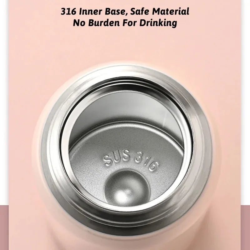 500ml (17oz) Vacuum Insulated Bottle – 316 Stainless Steel Thermal Tumbler, Hot & Cold Leakproof Travel Flask