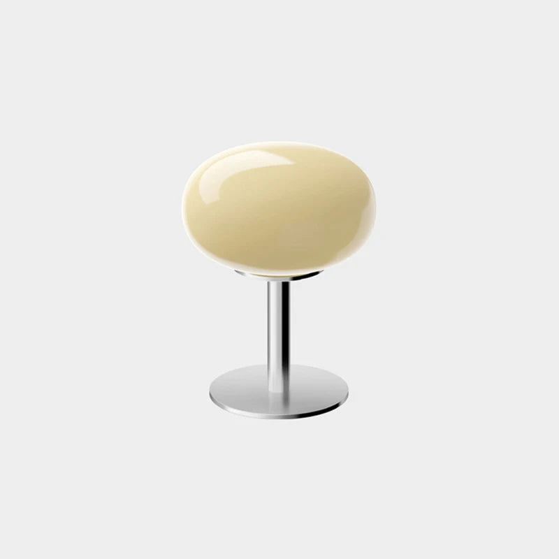 Macaron Glass Table Lamp Trichromatic Dimmable LED Night Light for Bedroom & Living Room