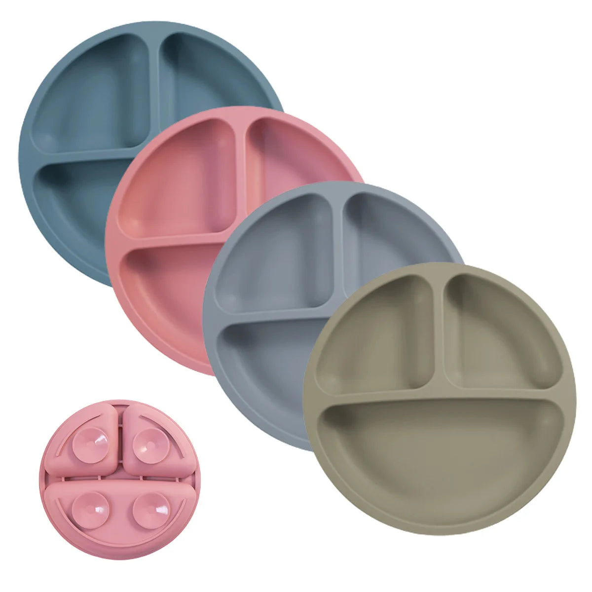 Silicone Suction Baby Plate — BPA-Free Toddler Feeding Bowl, Non-Slip Kids Dinnerware