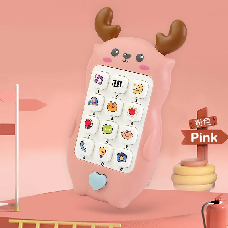 Baby Toy Phone with Music and Teether – Interactive Pretend Play Phone for Infants & Toddlers