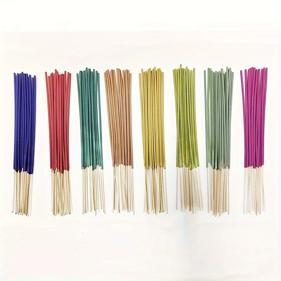Wholesale Multi-Color Aromatherapy Incense Sticks - White Sage, Lavender, Rose, Lemongrass & Jasmine - Long-Lasting Home Fragrance