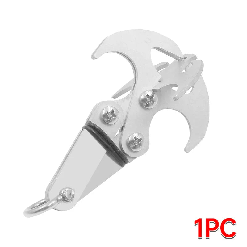 Multifunction Stainless Steel Folding Survival Claw Hook for Camping & Outdoor (8 x 4 cm / 3.1 x 1.6 in)