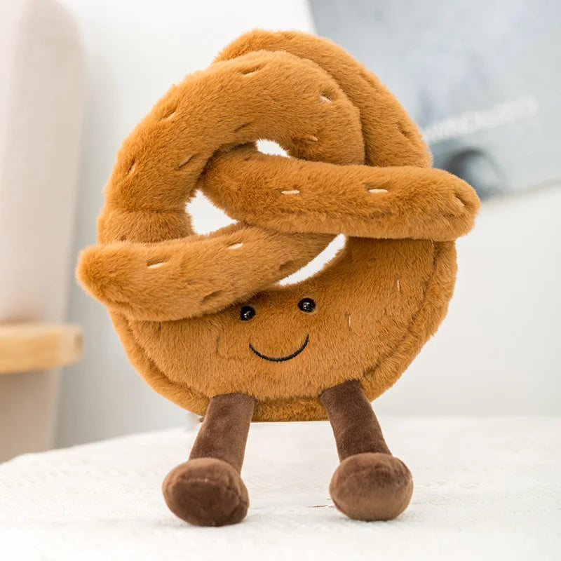 Cartoon Egg and Toast Plush Pillow Breakfast Stuffed Doll Cute Food Plush Gift