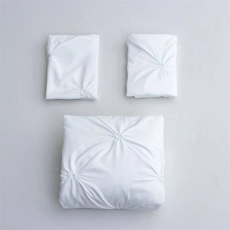 Queen 3-Piece Gray Duvet Cover Set - Bed in a Bag with 2 Pillowcases (No Comforter)