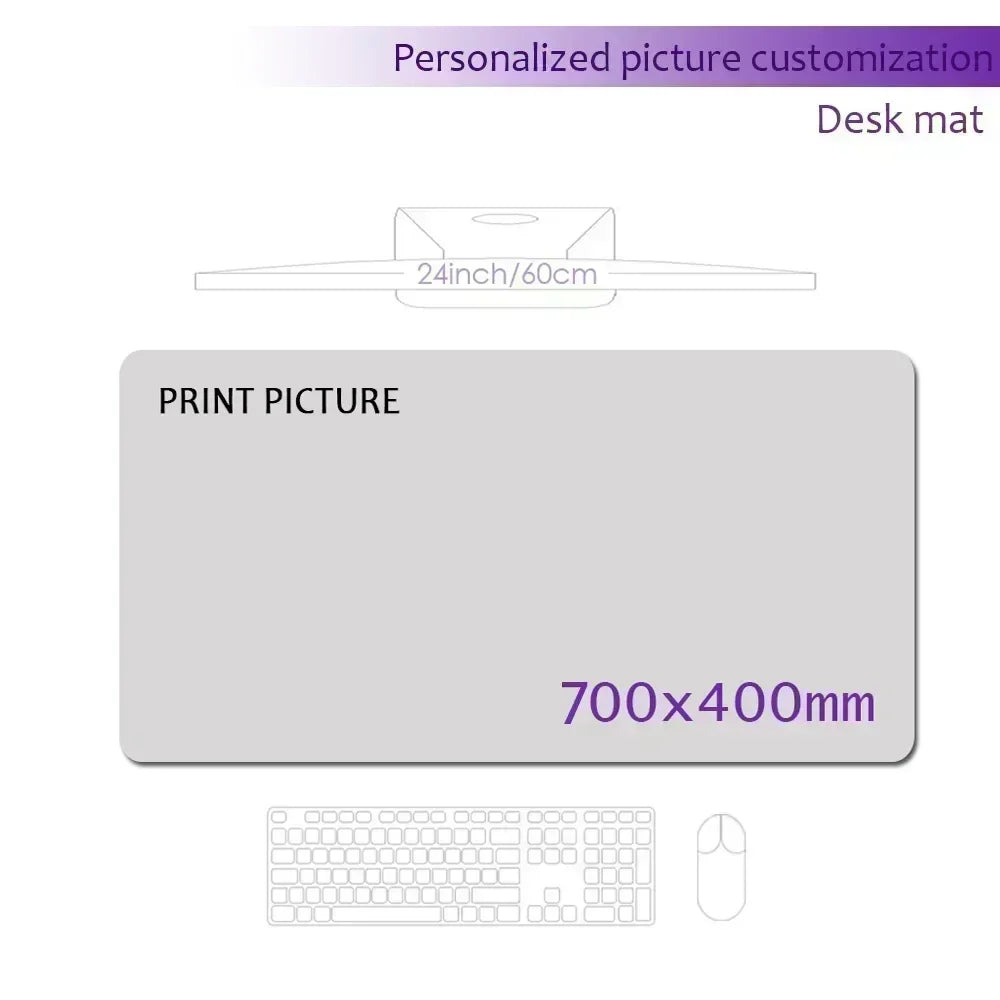 Custom Gaming Desk Mat – Personalized HD Mouse Pad Playmat, Multiple Sizes up to 1000x500mm (39.4x19.7 in) Non-Slip Rubber