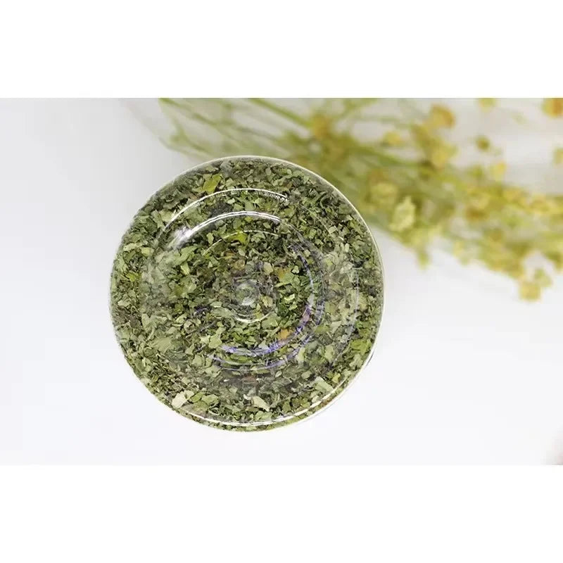 Organic Catnip Powder & Mint Blend for Cats – 100% Natural Catnip Interactive Cat Toy Supplement for Dental Health and Stress Relief