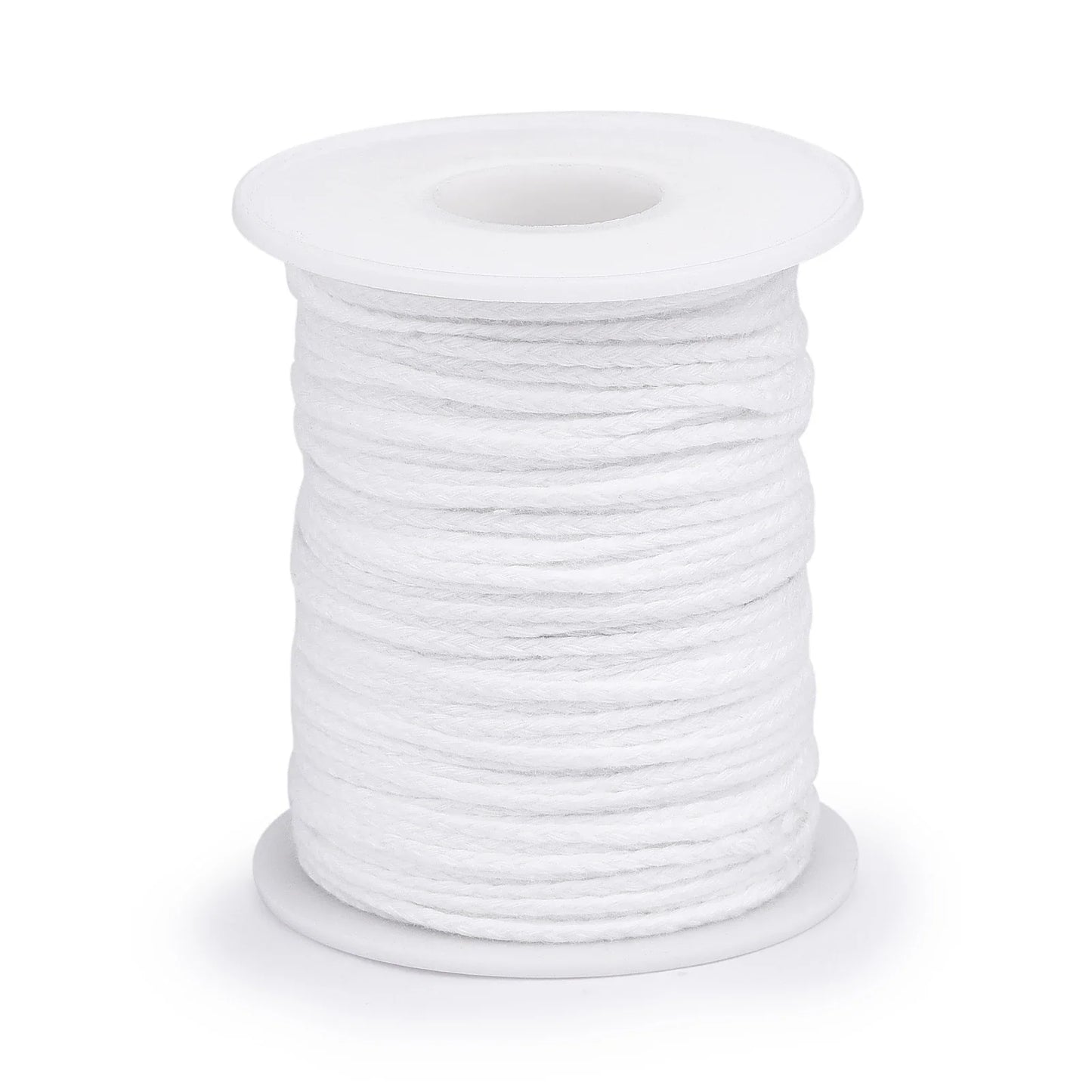 Pre-Waxed Pure Cotton Candle Wicks — 50/100 Pack, Smokeless DIY Candle Wicks, Multiple Lengths 2.6–20 cm (1.0–7.9 in)