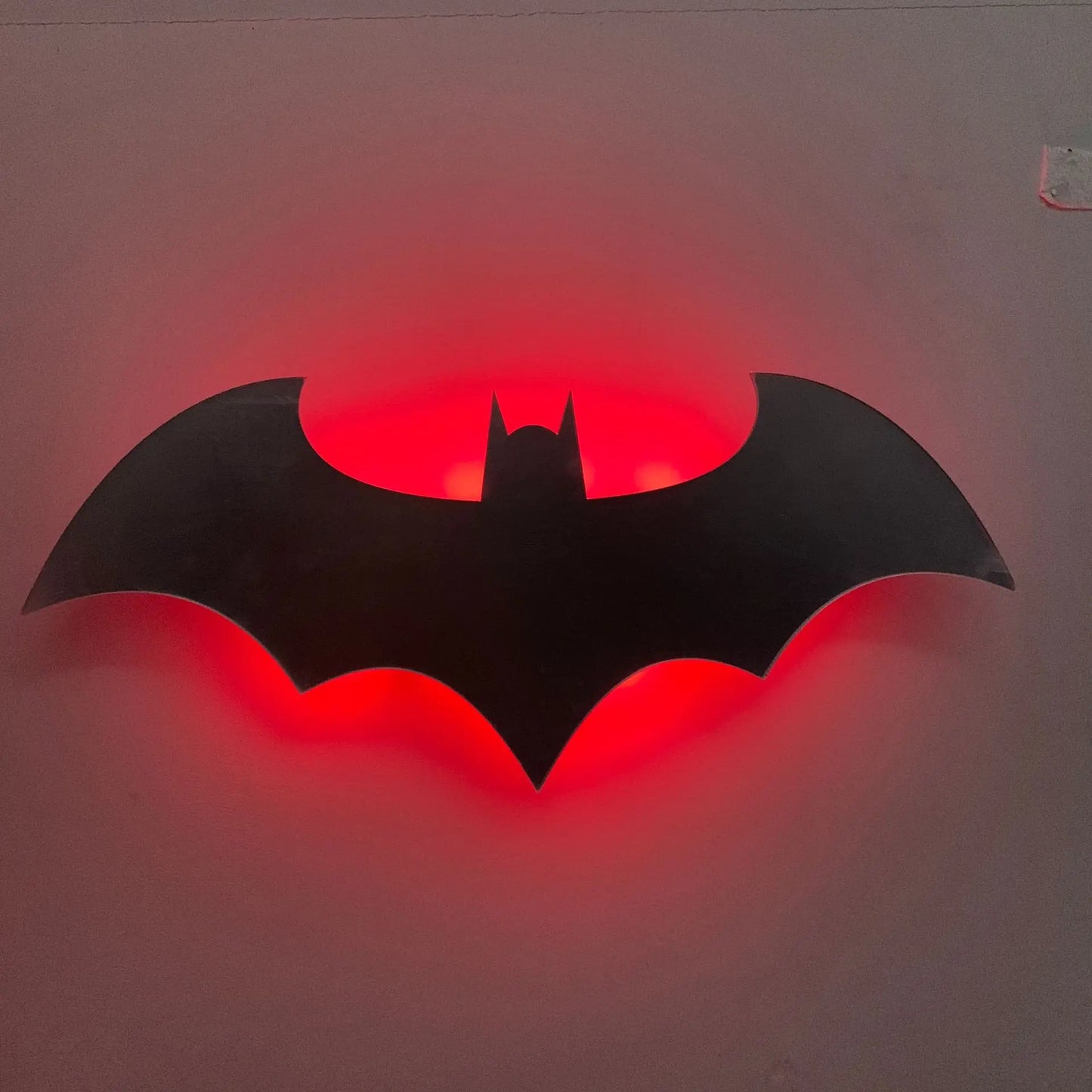 Wooden Bat LED Wall Lamp with Remote - Decorative Night Light for Bedroom, Living Room & Bar