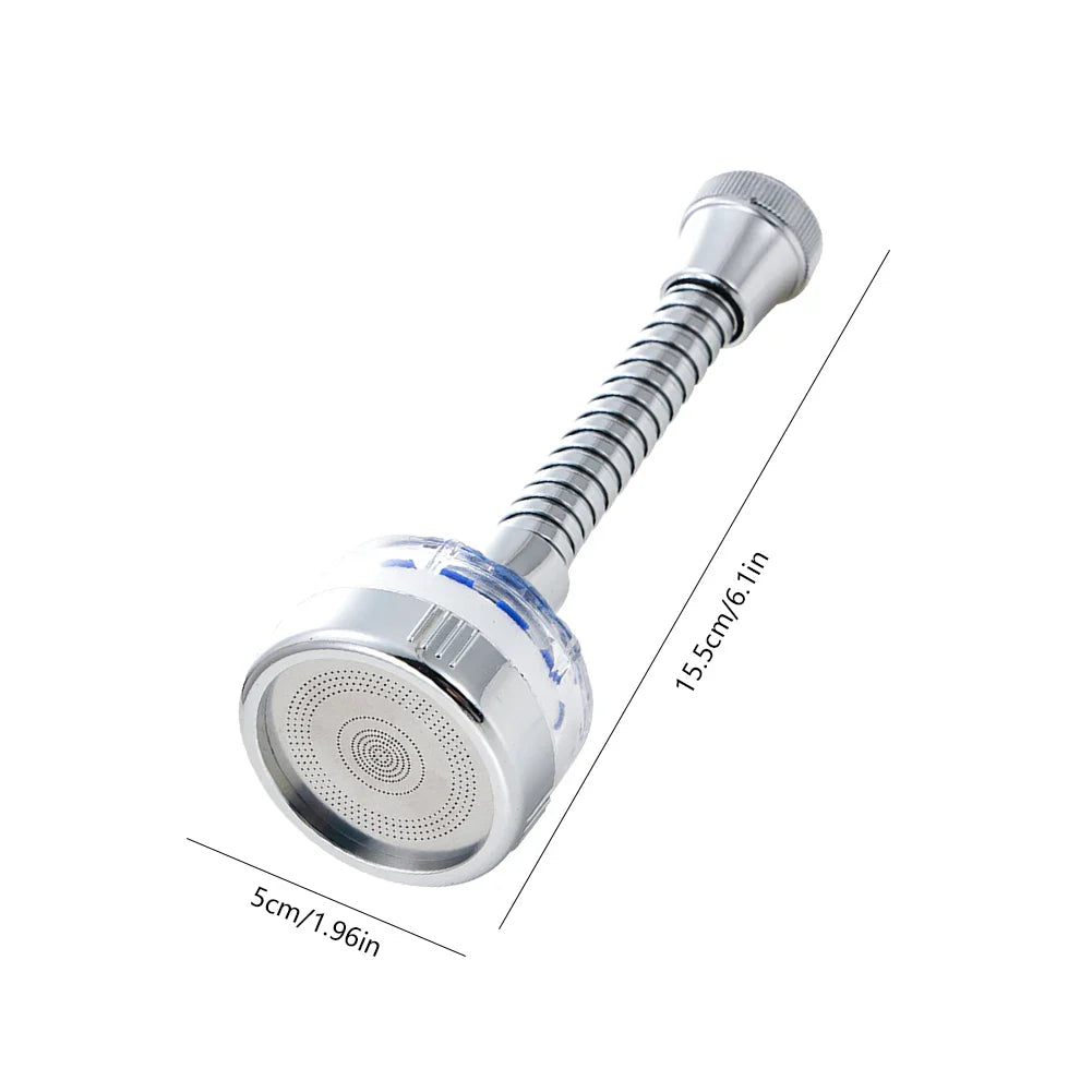 360° Rotating Faucet Water Filter Aerator Extender – Pressurized Kitchen & Bathroom Tap Purifier, Splash-Proof