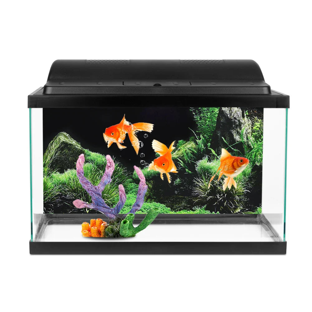 Aquarium Background PVC Sticker – Seafloor & Water Grass Fish Tank Decal, Multiple Sizes (61 x 30 - 122 x 46 cm | 24 x 11.8 - 48 x 18.1 in)