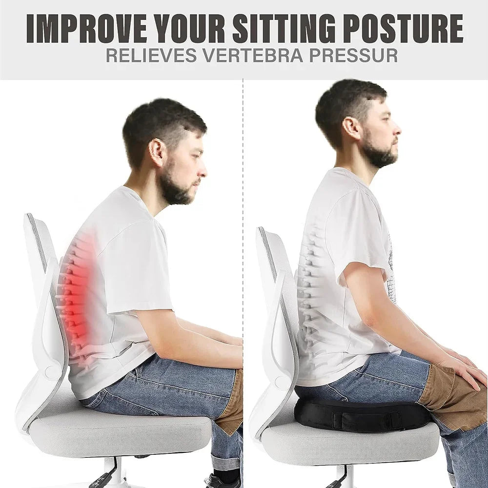 Memory Foam U-Shaped Travel Seat Cushion – Orthopedic Hip Support for Car, Office & Chair