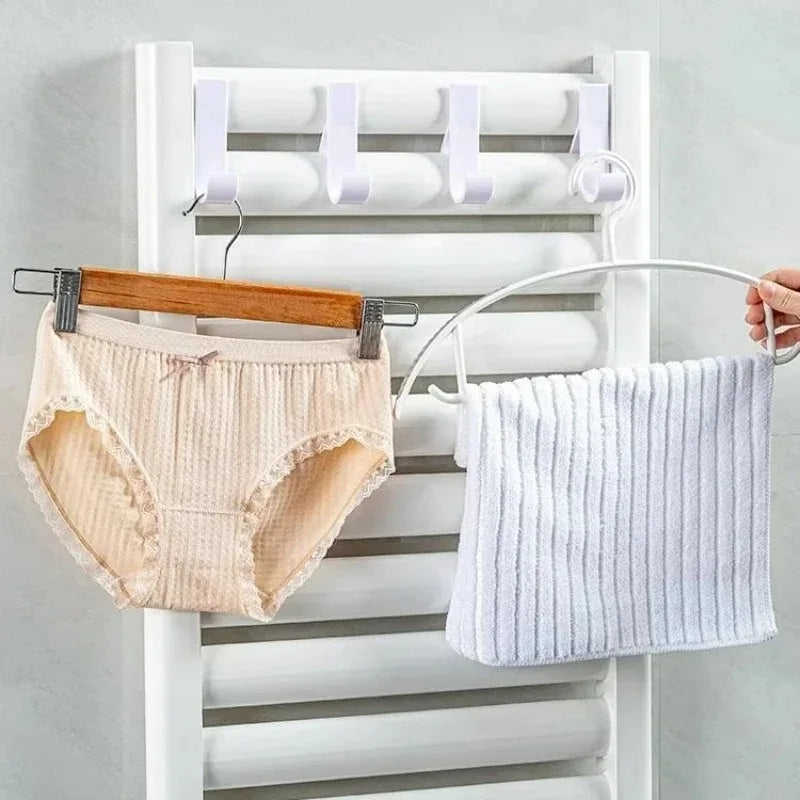 Radiator Towel Hooks Clips – Heated Rail Hanger for Towels, Scarves & Clothes