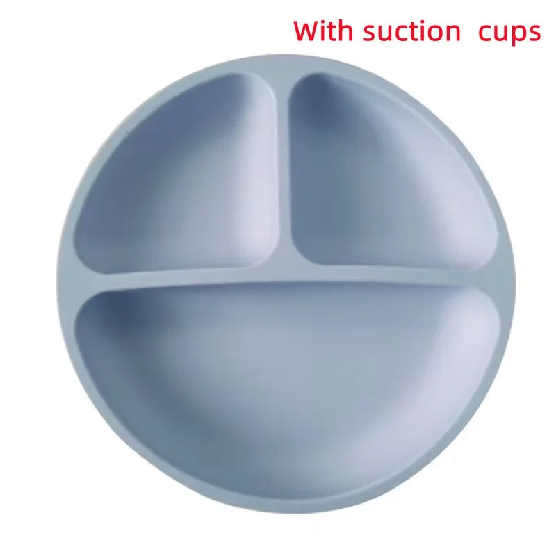 Silicone Suction Baby Plate — BPA-Free Toddler Feeding Bowl, Non-Slip Kids Dinnerware