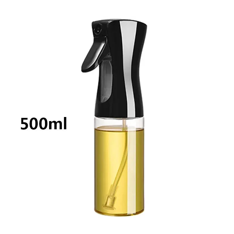 Oil Spray Bottle & Oil Brush — Nebulizing Kitchen Mister, 200/300/500 ml (6.8/10.1/16.9 fl oz) for Cooking, BBQ & Baking