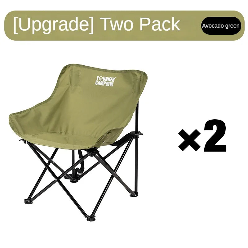 Portable Folding Moon Chair – Camping, Picnic & Fishing Stool | 120kg Capacity, 600D Oxford