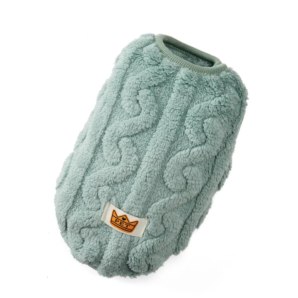 Soft Fleece Dog & Cat Sweater - Warm Autumn Winter Puppy Vest, Sizes XS-XL (7.9-15.7 in / 20-40 cm)