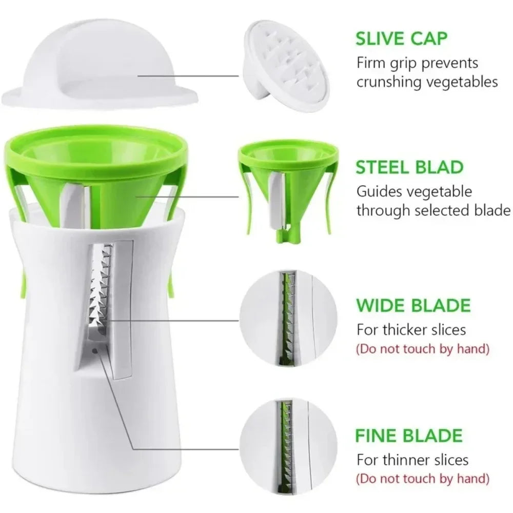 Heavy-Duty Spiralizer Vegetable Slicer – Zucchini Noodle & Veggie Pasta Maker