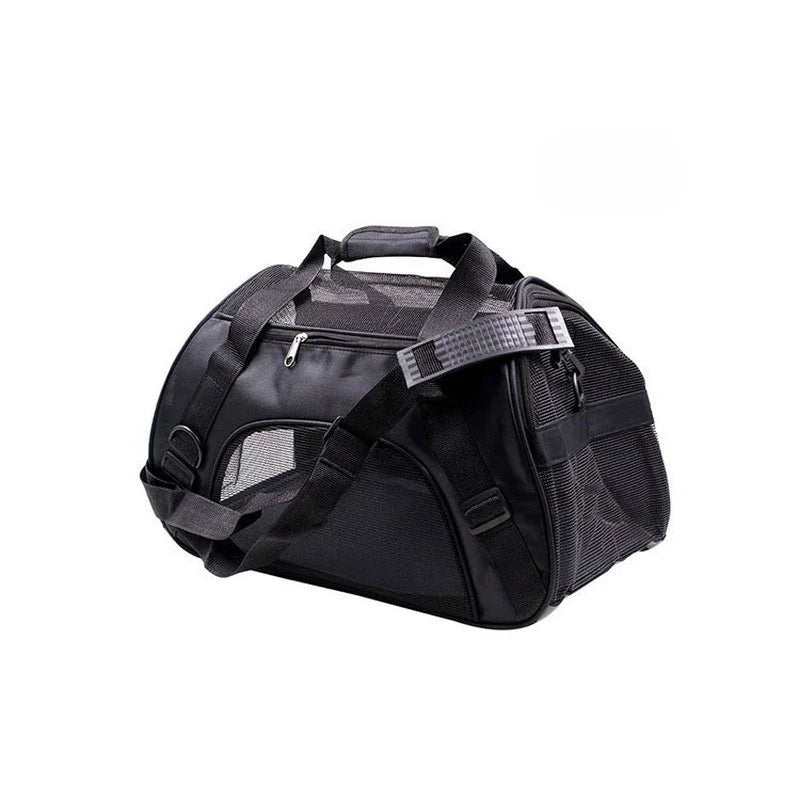 Portable Mesh Pet Carrier Bag — Foldable Breathable Travel Handbag for Small Cats & Dogs