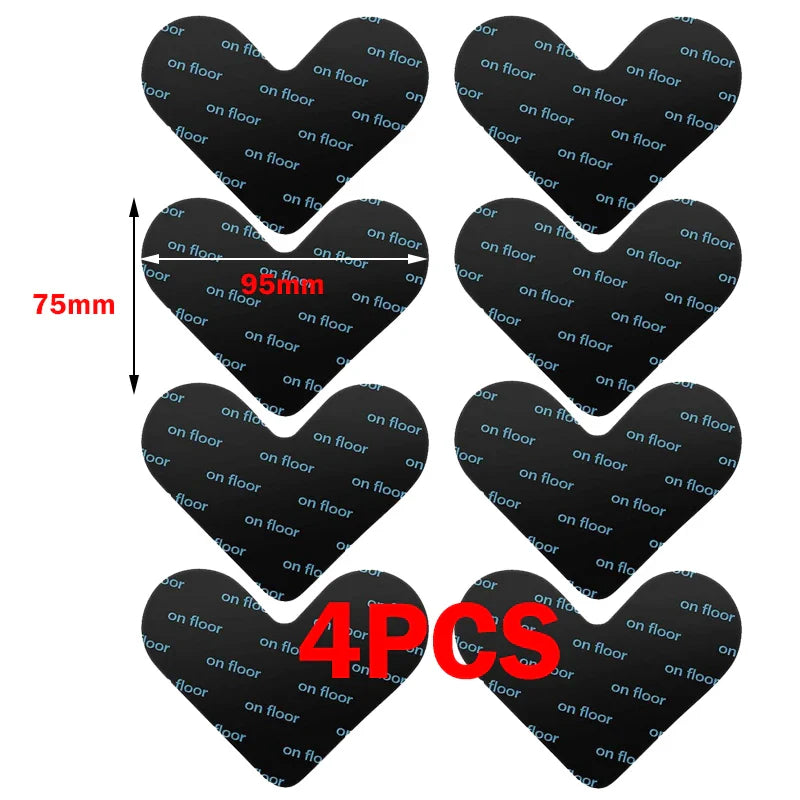 Non-Slip Rug Corner Pads - Reusable Washable PU Carpet Grippers Anti-Curling Adhesive for Rugs & Mats
