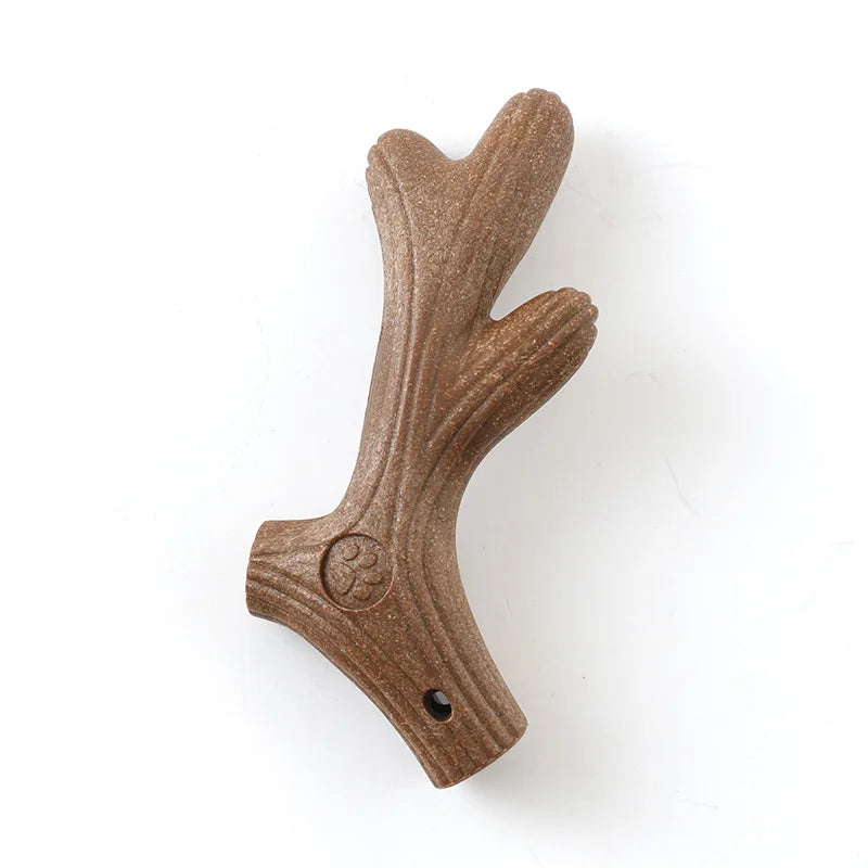 Dog Dental Chew Toy - Interactive Bamboo Bone for Teeth Cleaning, Breath Freshening & Durable Chew Training