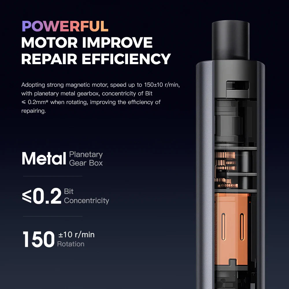57-in-1 Precision Electric Screwdriver Set, Rechargeable Cordless Mini Kit with Magnetic Bits and USB-C Charging