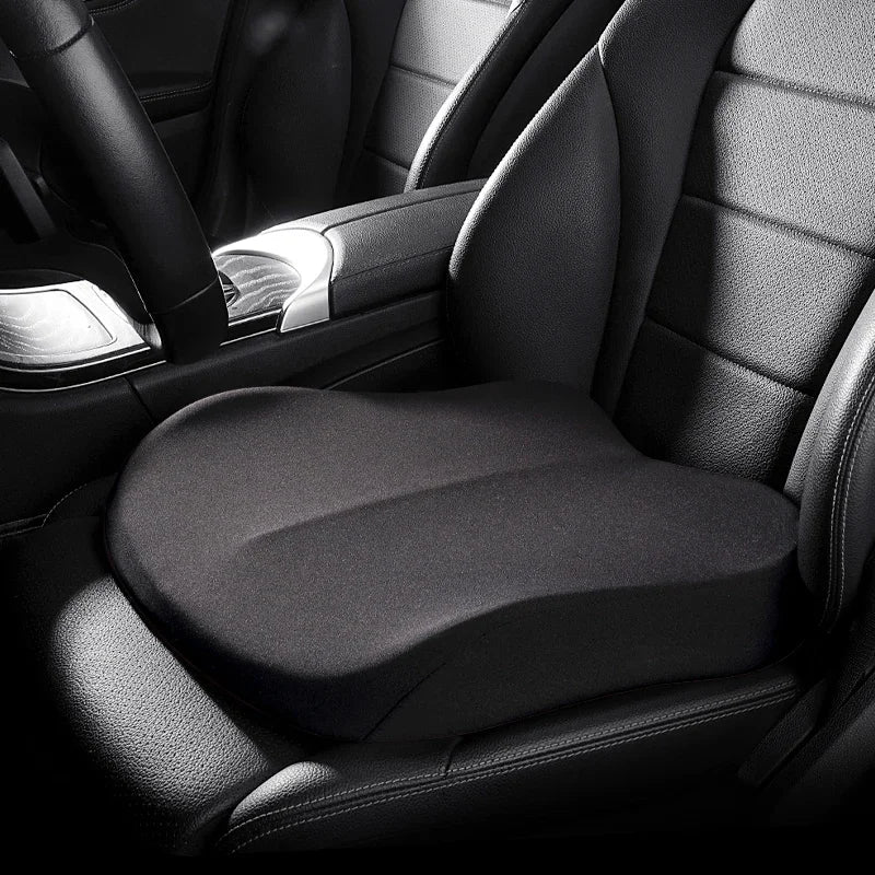 Universal Breathable Car Booster Seat Cushion - Portable Height Boost Mat for Improved Visibility and Fatigue Relief