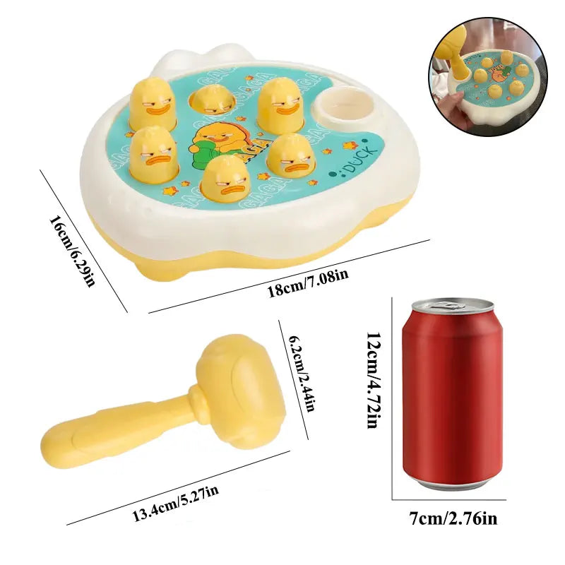 Montessori Animal Hammer Toy for Toddlers - Duck, Frog, Pig Educational Puzzle Gift