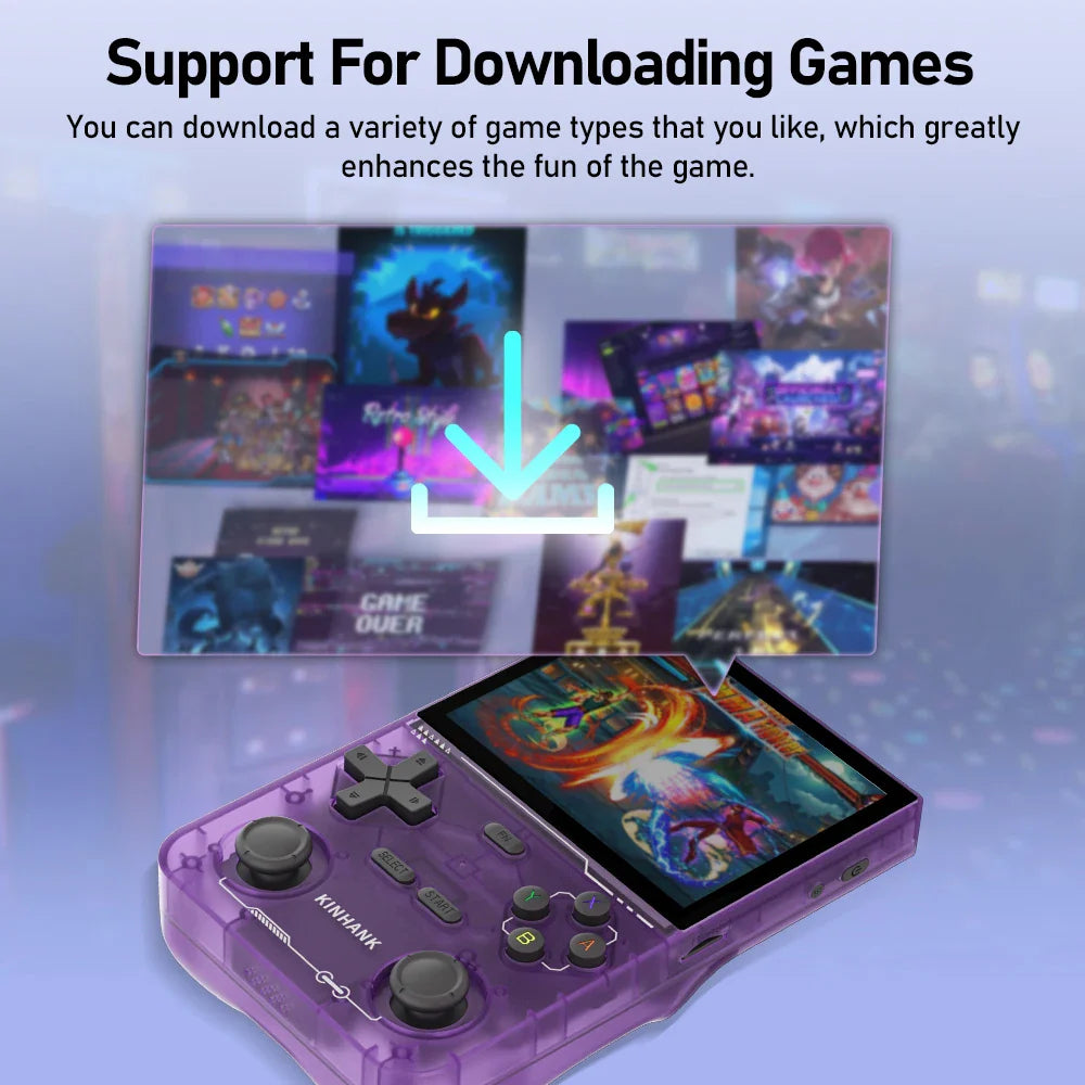 Open Source Retro Handheld Game Console – 16,000+ Classic Games | PS1/PSP/N64/DC Emulators | 3.5-inch (8.9 cm) 500 nit IPS Display | 3500 mAh Battery