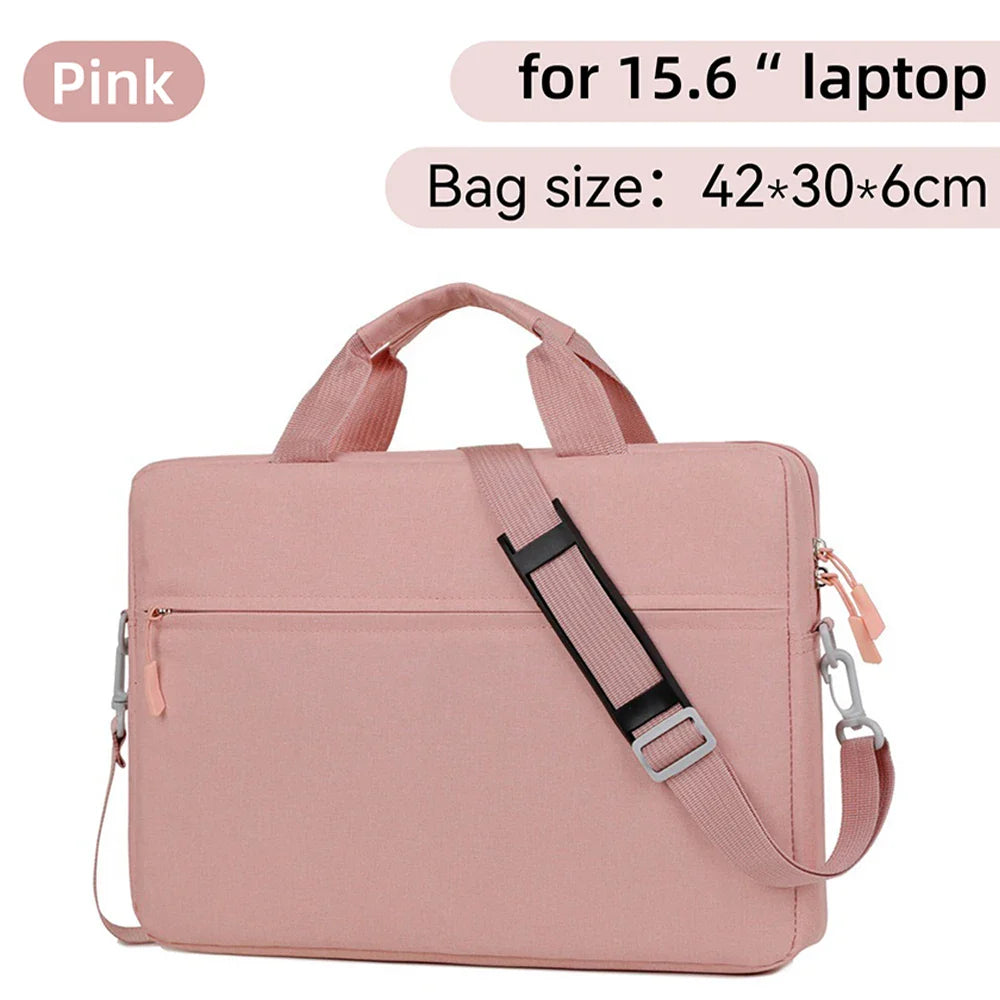 Waterproof Laptop Sleeve Messenger 14–15.6 Inch (35.6–39.6 cm) Notebook Case for MacBook Air Pro & Tablets - Portable Travel Carrying Bag