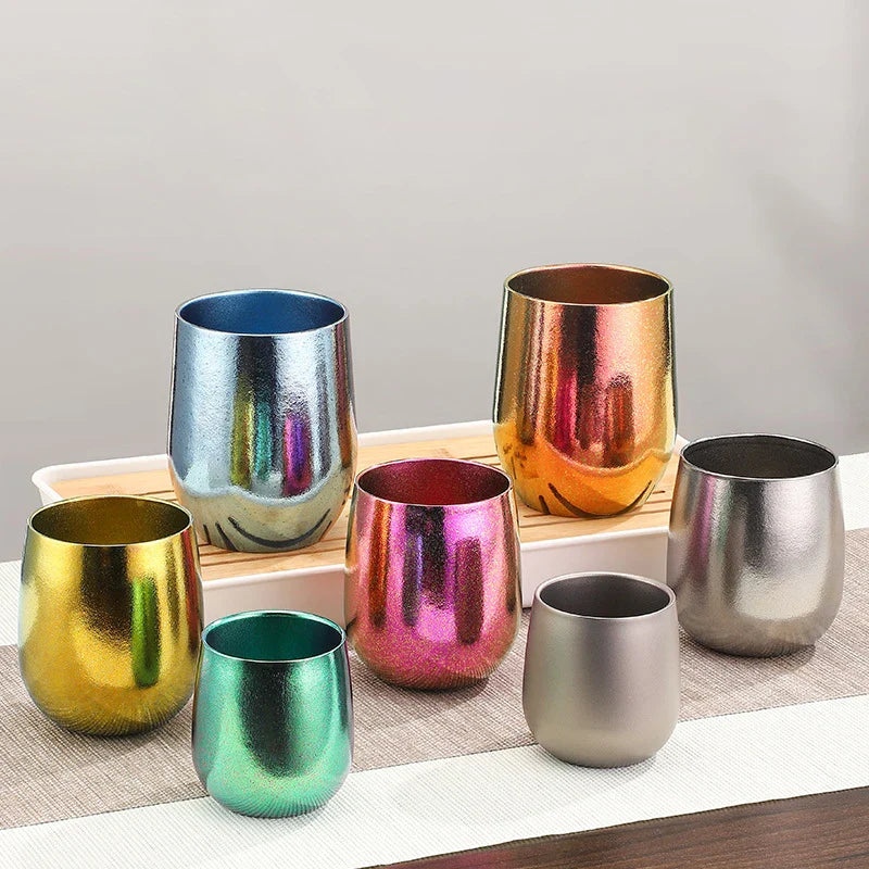 Double-Wall Titanium Insulated Mini Coffee Mugs & Whiskey Tumblers – Teacups (4 oz / 120 ml, 8.8 oz / 260 ml, 13.5 oz / 400 ml)