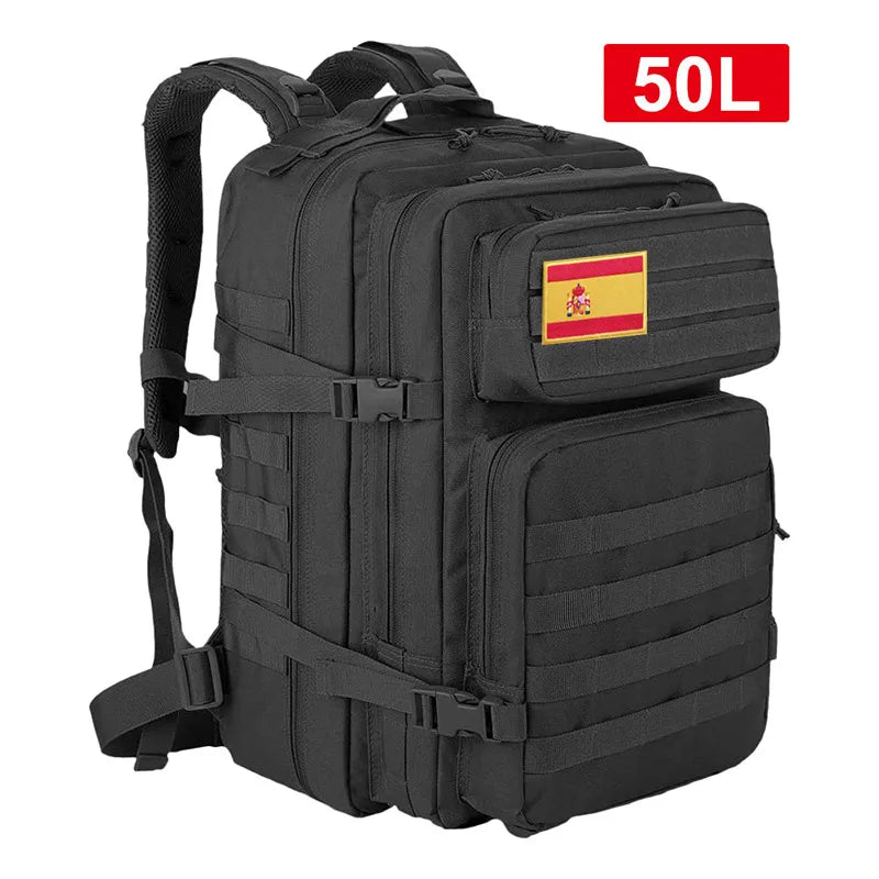 Tactical Backpack 45L/32L/25L Waterproof Large Capacity Travel Rucksack Multi-Functional Outdoor Daypack (Unisex)