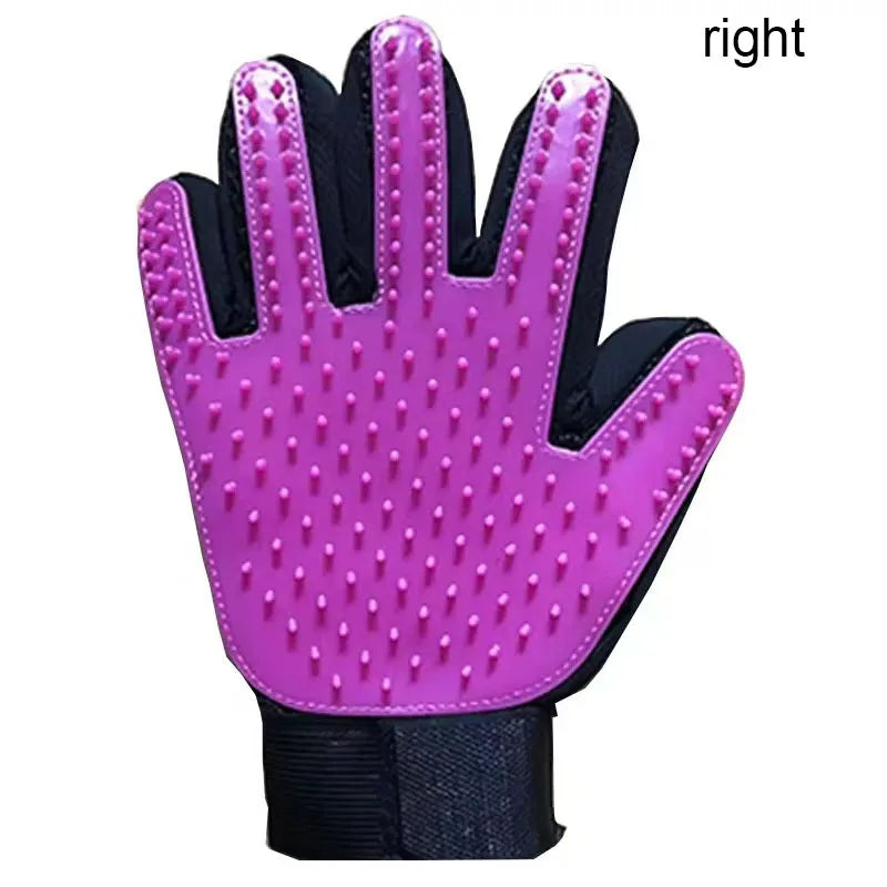 Silicone Pet Grooming Glove – Single Right-Hand Deshedding Brush & Massage Mitt for Dogs & Cats, 16×24 cm (6.3×9.4 in)