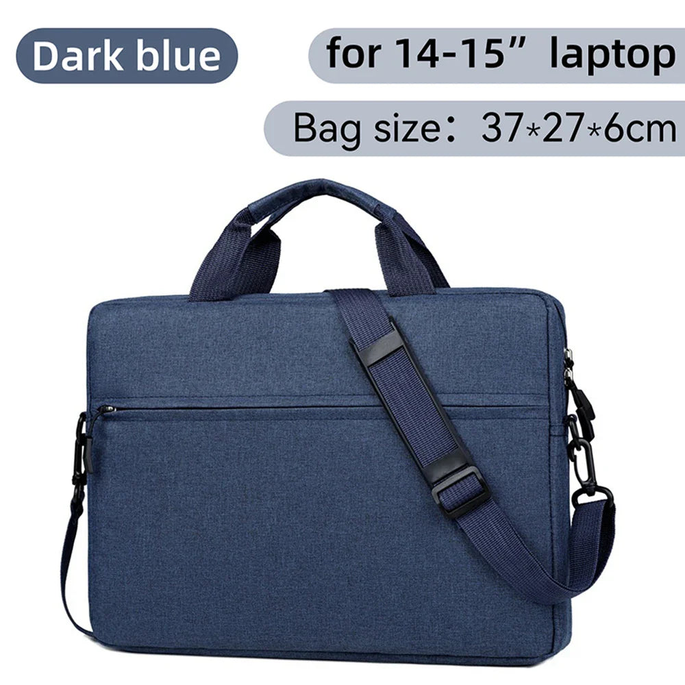 Waterproof Laptop Sleeve Messenger 14–15.6 Inch (35.6–39.6 cm) Notebook Case for MacBook Air Pro & Tablets - Portable Travel Carrying Bag