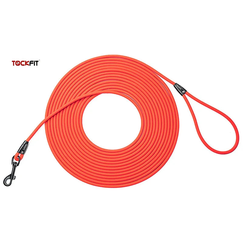 Waterproof PVC Dog Training Leash – Long Recall Leash 5ft/1.5m, 10ft/3m, 20ft/6m, 30ft/9m – Odor-Resistant & Tangle-Free