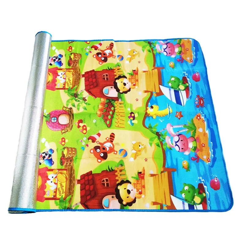 Waterproof Baby Play Mat 180x120 cm (71x47 in) 0.3 cm Soft Foam Crawling Mat for Kids Indoor Outdoor