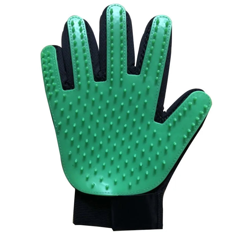 Multicolor Silicone Pet Grooming Gloves for Cats and Dogs – Reusable Hair Removal Mitt