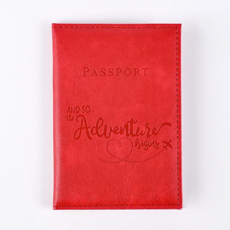PU Leather Passport Holder Wallet – Travel Passport Cover & Card Case for Women and Men