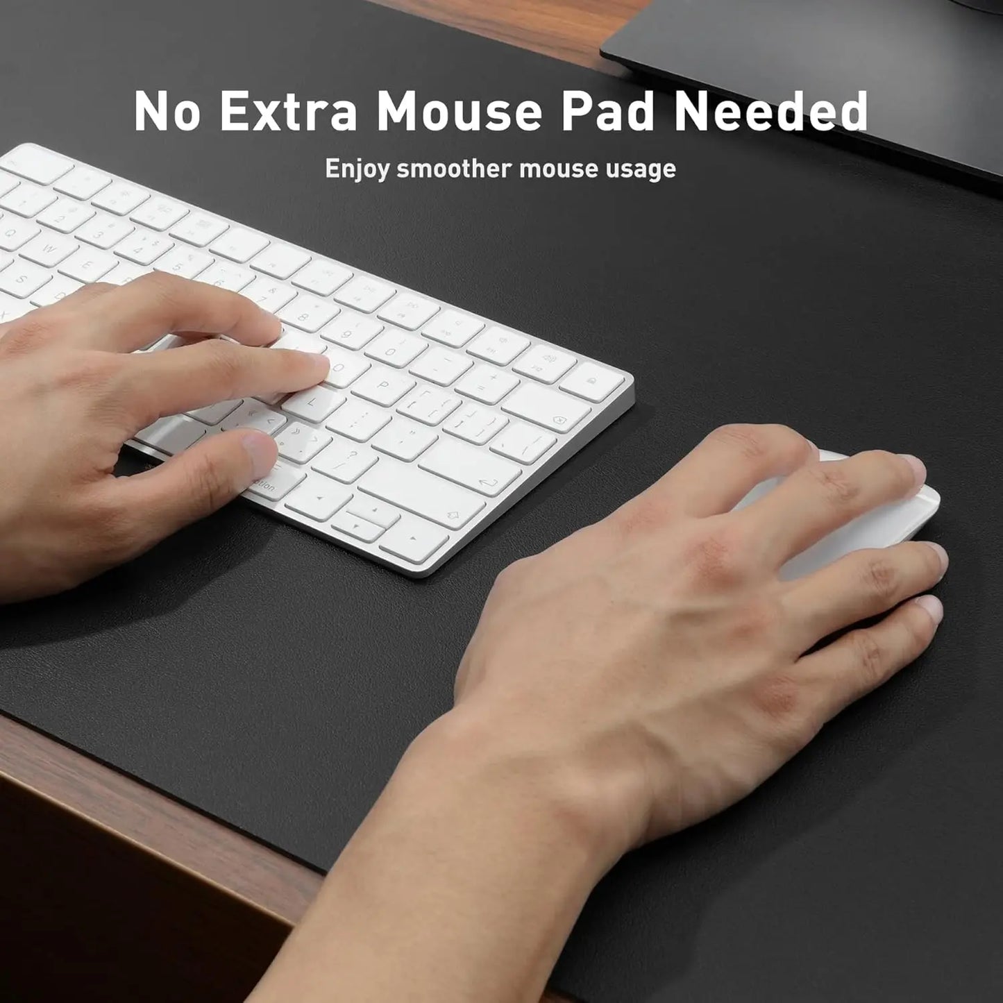 Large Waterproof PU Leather Desk Mat for Office & Home — Keyboard, Mouse & Writing Pad