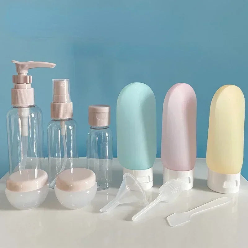 11-Pack Refillable Travel Bottle Set - 120ml (4.06 oz) & 60ml (2.03 oz) Spray, Squeeze & Tube Bottles for Perfume, Lotion & Shampoo