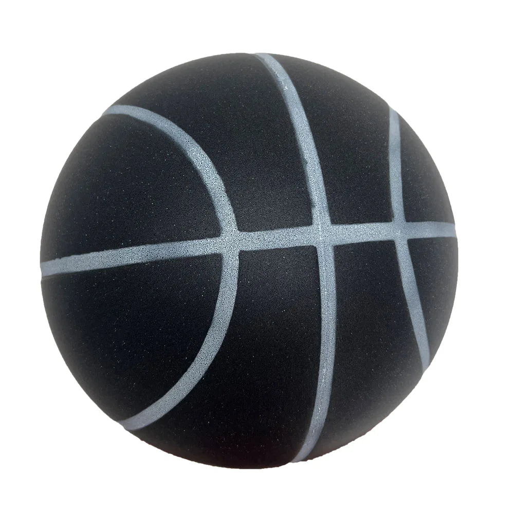 Silent Foam Basketball - Indoor Quiet Dribble Ball, Airless No-Inflate Size 7/6/5 for Men Women Kids