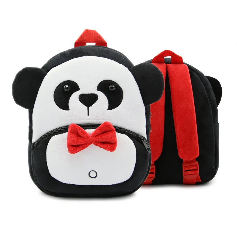 Cute Plush Animal Kids Backpack - Cartoon School Bag for Girls & Boys, Soft Preschool Backpack