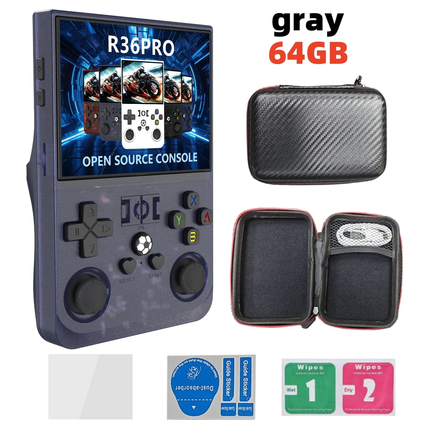 Open Source Retro Handheld Game Console Linux 3.5-Inch (8.9 cm) IPS Screen 128GB Portable Pocket Player Preloaded 22,000 Games