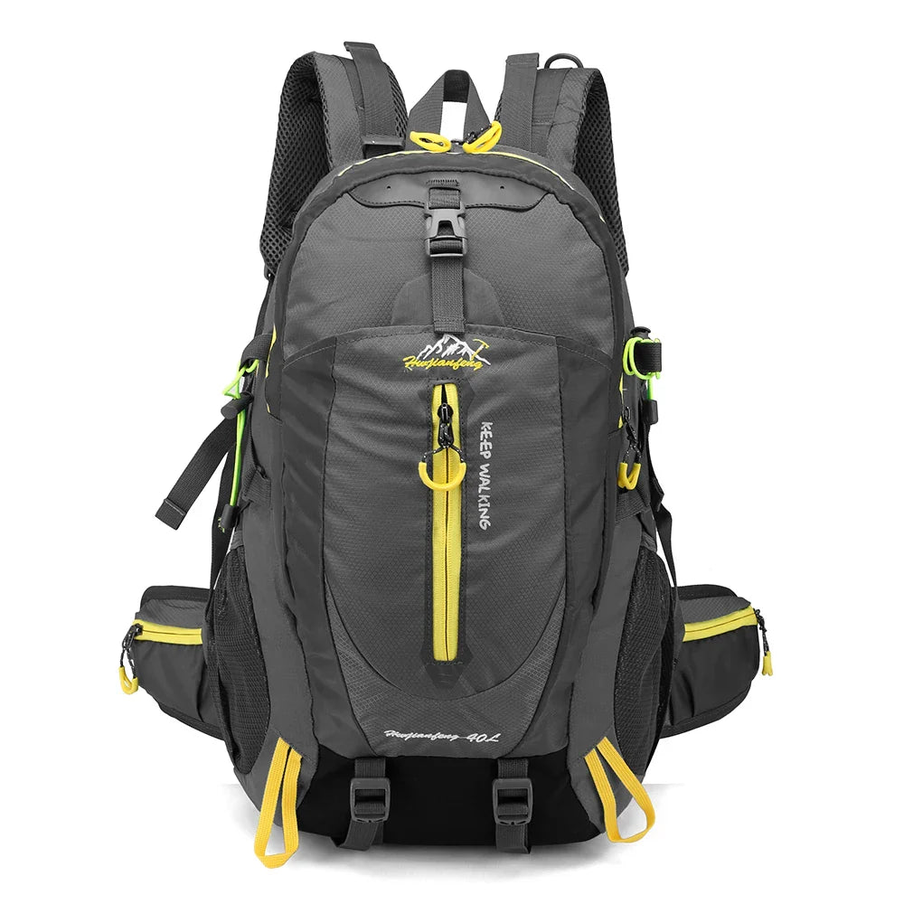 40L Water-Resistant Travel Backpack - Unisex Hiking & Camping Daypack for Men & Women