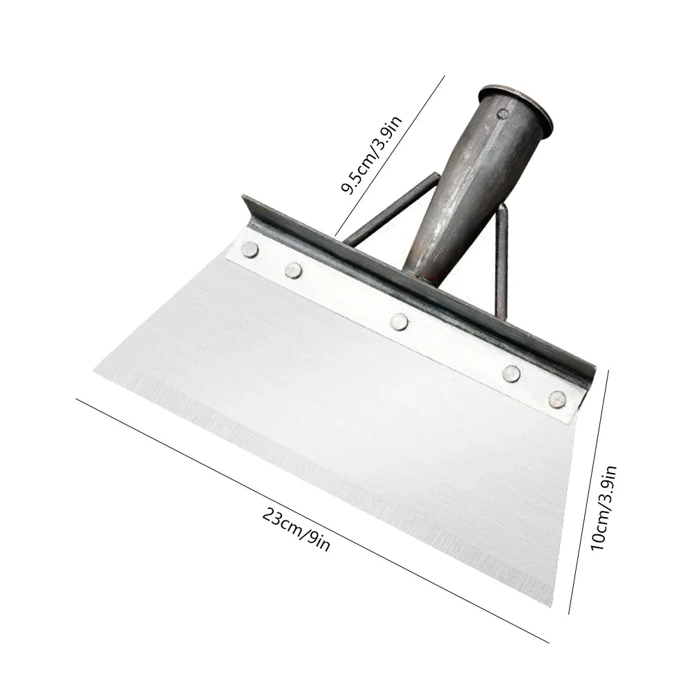 30cm (11.8in) Multifunctional Garden Shovel — Manganese Steel Weed, Deicing & Manure Scraper