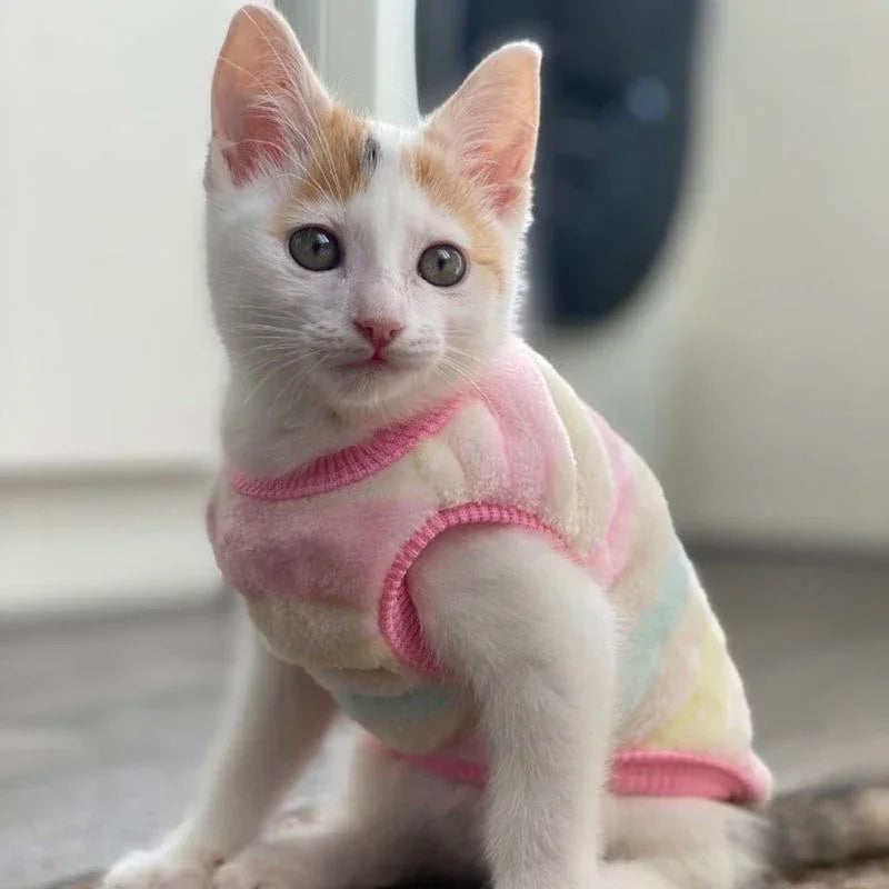 Cartoon Fleece Pet Sweater – Winter Warm Dog & Cat Coat (XXS-XL)