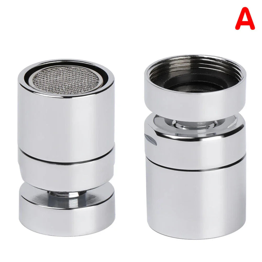 360° Swivel Faucet Aerator – Splash-Proof Water-Saving Tap Nozzle for Kitchen & Bathroom, Fits 22mm (0.87 in) Female & 24mm (0.94 in) Male