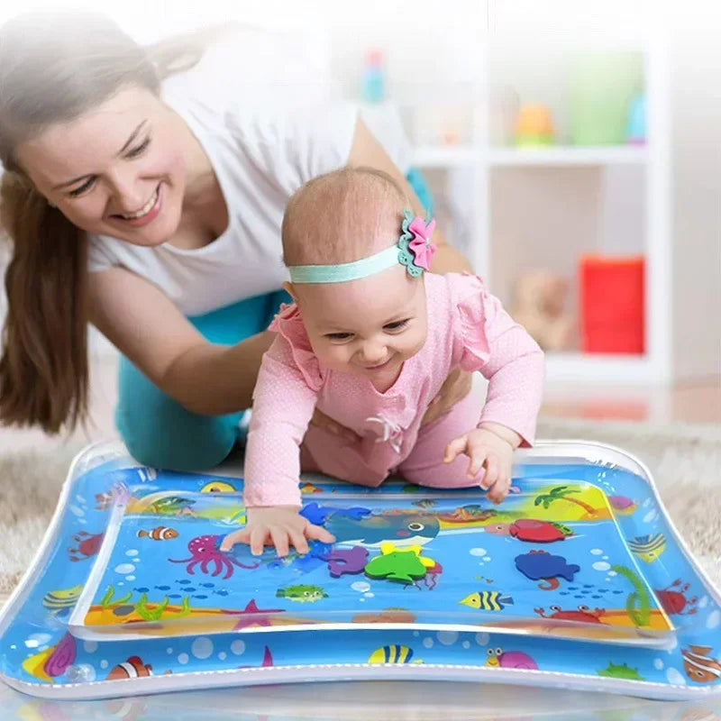 Inflatable Baby Water Play Mat Tummy Time Sensory Activity 66 x 50 cm (26 x 20 in)
