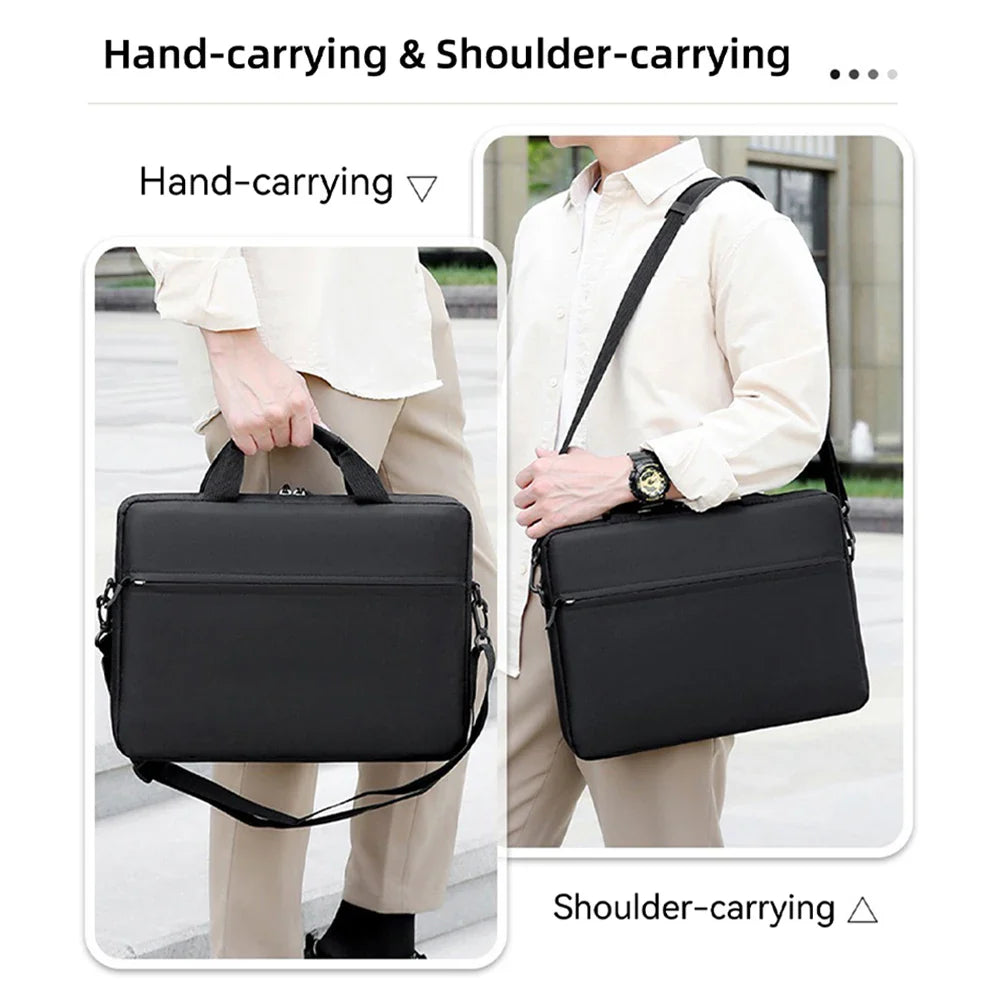 Waterproof Laptop Sleeve Messenger 14–15.6 Inch (35.6–39.6 cm) Notebook Case for MacBook Air Pro & Tablets - Portable Travel Carrying Bag