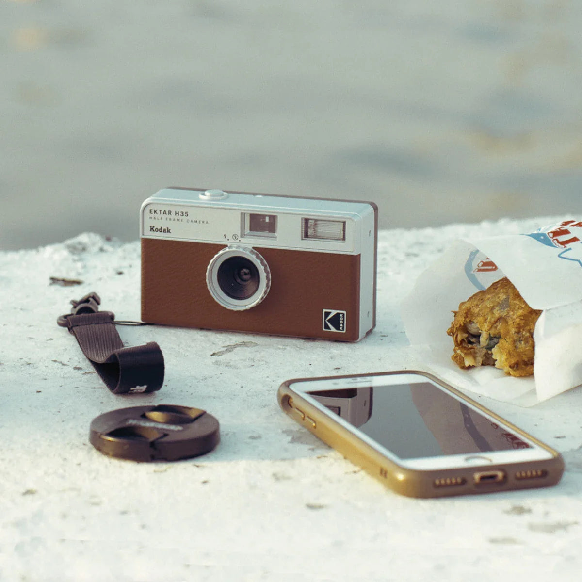 Half Frame 35mm Film Camera with Built-In Flash — Compact Pocket Film Camera, Film-Saving, Lightweight, 4 Colors