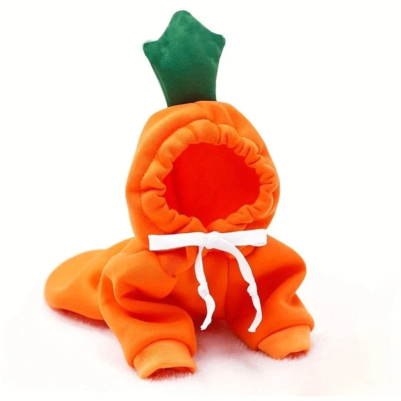 Fruit Print Fleece Hoodie for Small Dogs – Warm Pet Jacket for Puppies & Cats